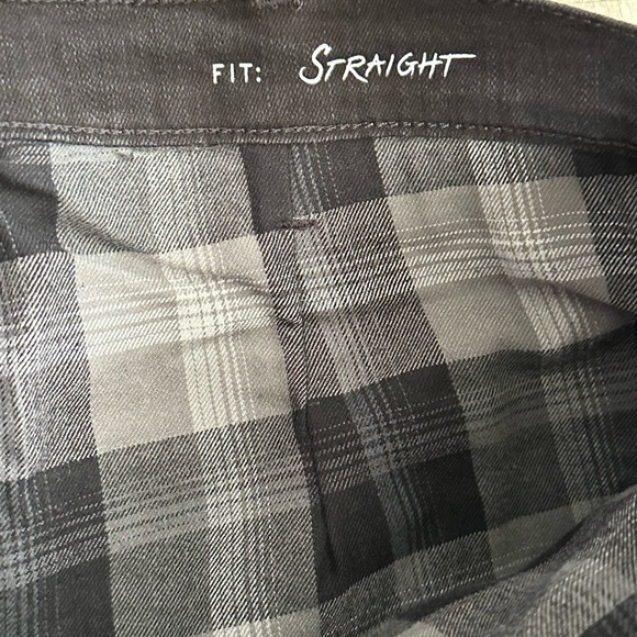 Men's Eddie Bauer 42 x 30 Pants Jeans Denim Black Flannel Warm Straight NWT - Picture 10 of 16